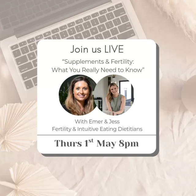 🤔Stumped on supplements??🤔

Not sure what is worth spending money on?
Confused at the doses and forms?
Is a prenatal really enough? 

Join Emer and myself for an Instagram live this Thursday at 8pm to chat all things fertility supplements. 

Comment ❤️ below it you'll be joining us!

#fertilityharmonycourse #FertilityNutrition #corudieititian #workwithadietitian #evidencebased #Irishdietitian #fertilitysupplements